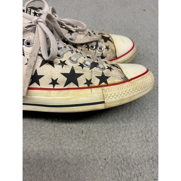 Converse Chuck Taylor All Star Low Top Sneakers Men's 9 Star Print Canvas Shoes - Picture 4 of 16